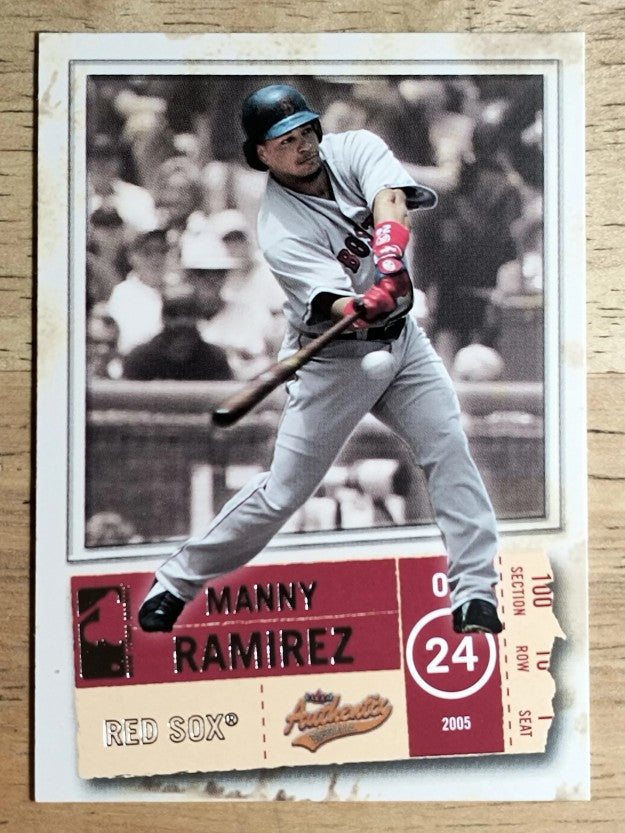 2005 Fleer Authentix #98 Manny Ramirez
