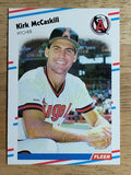 1988 Fleer #496 Kirk McCaskill