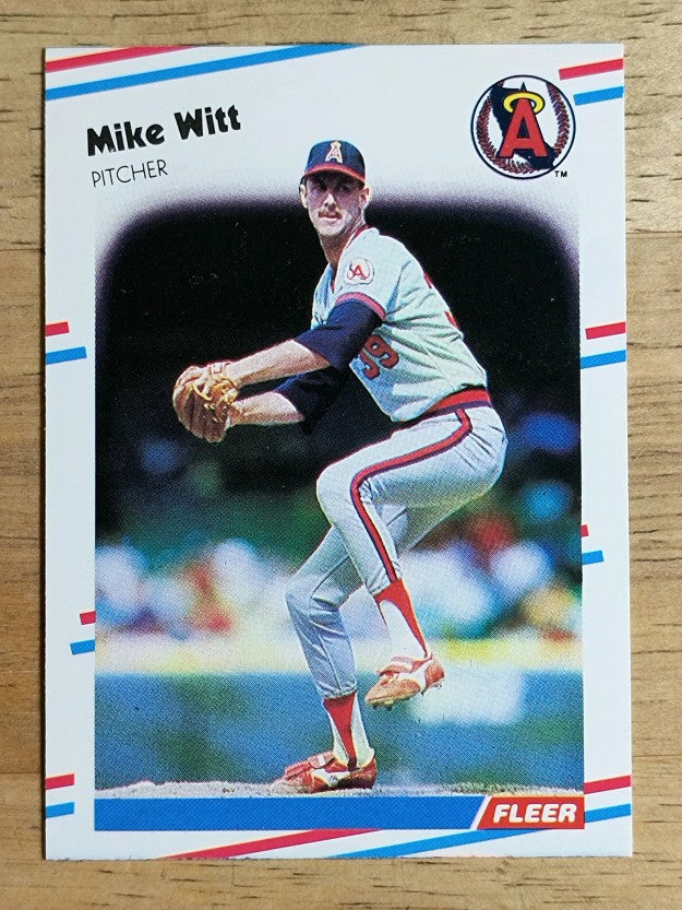 1988 Fleer #507 Mike Witt