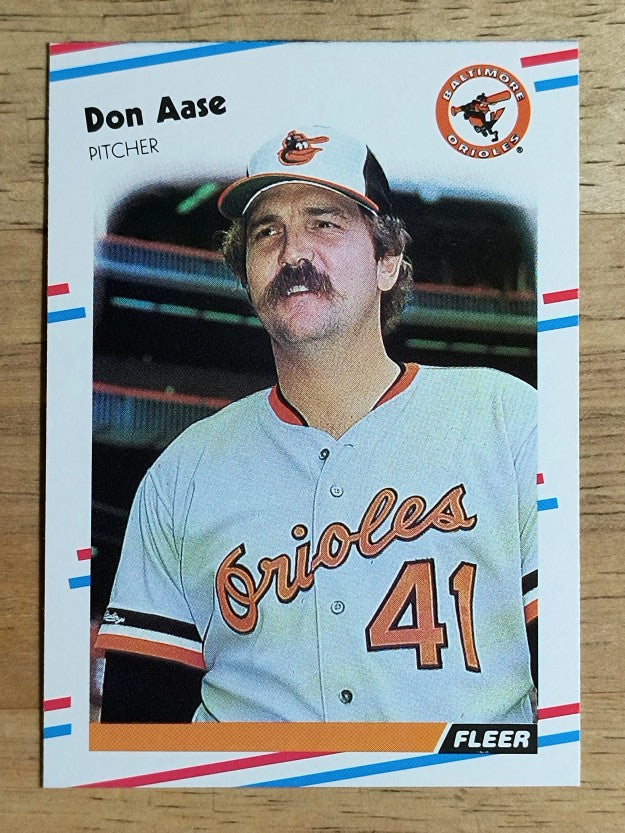 1988 Fleer #553 Don Aase