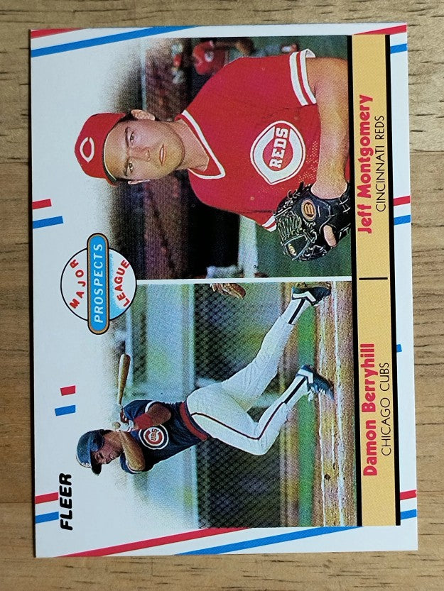 1988 Fleer #642 Damon Berryhill RC/Jeff Montgomery RC