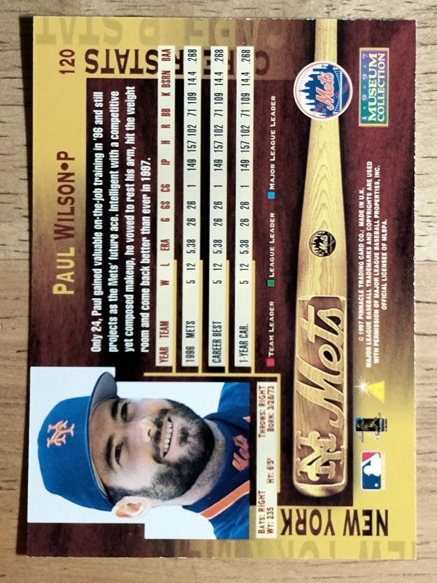 1997 Pinnacle Museum Collection #120 Paul Wilson