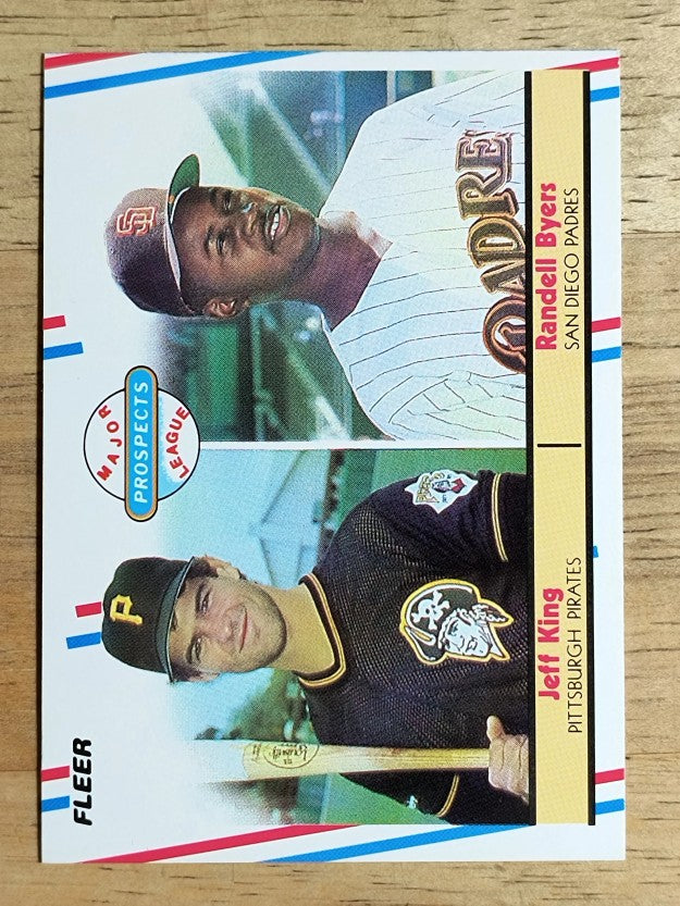 1988 Fleer #653 Jeff King/Randell Byers RC