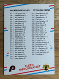 1988 Fleer #657 CL: Phillies/Pirates/Red Sox/Mariners