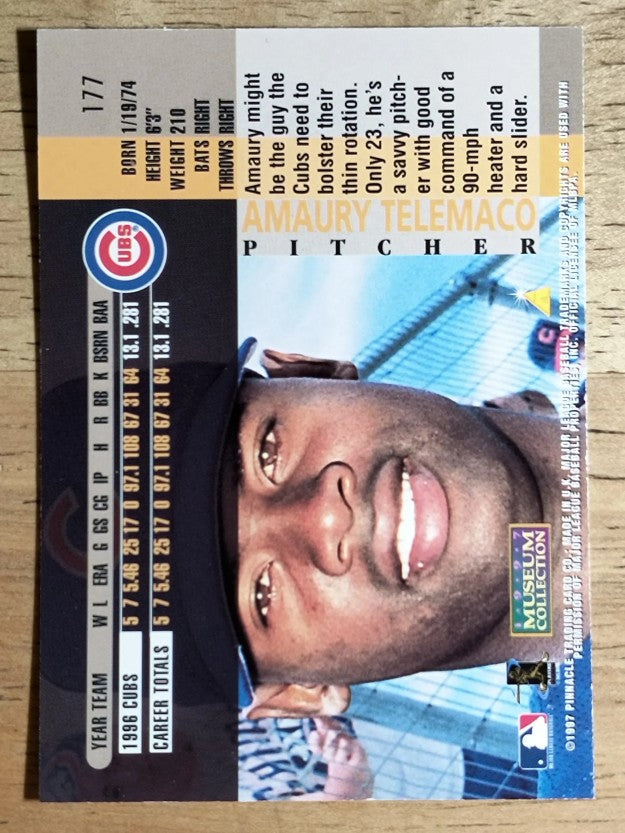 1997 Pinnacle Museum Collection #177 Amaury Telemaco