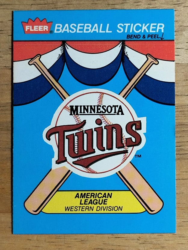 1989 Fleer Team Stickers #25 Minnesota Twins/Logo