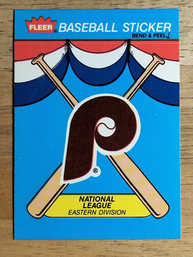 1989 Fleer Team Stickers #33 Philadelphia Phillies/Logo