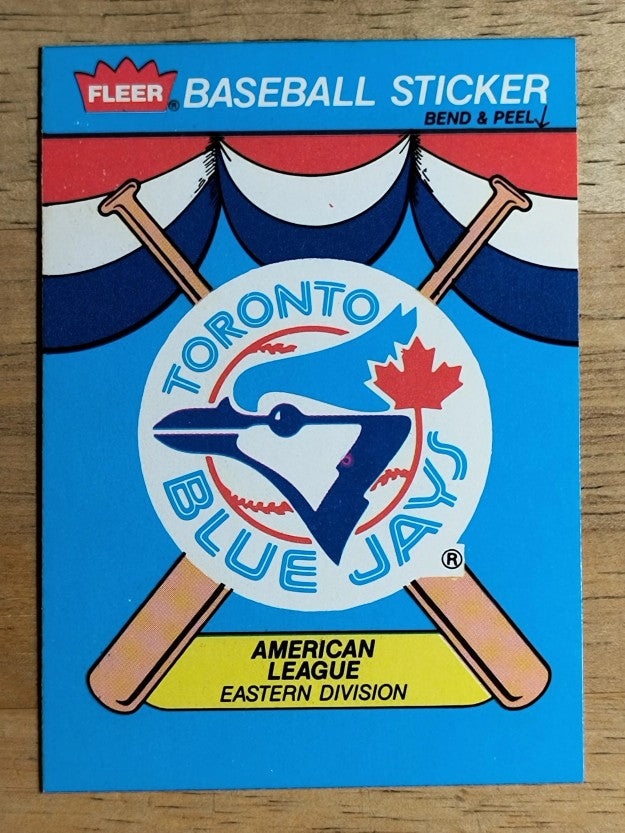 1989 Fleer Team Stickers #43 Toronto Blue Jays/Logo