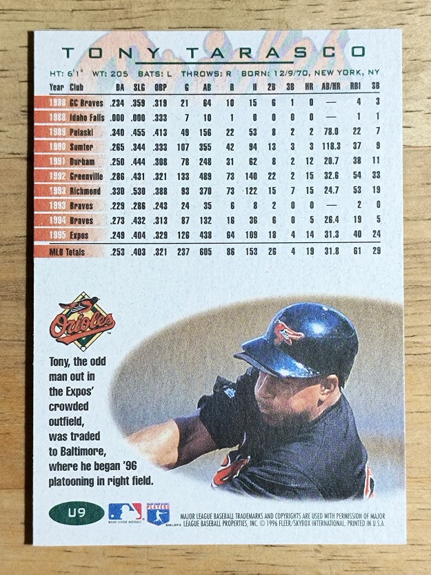 1996 Fleer Update #U9 Tony Tarasco
