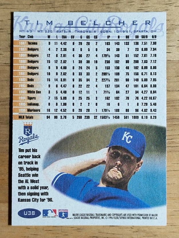1996 Fleer Update #U38 Tim Belcher