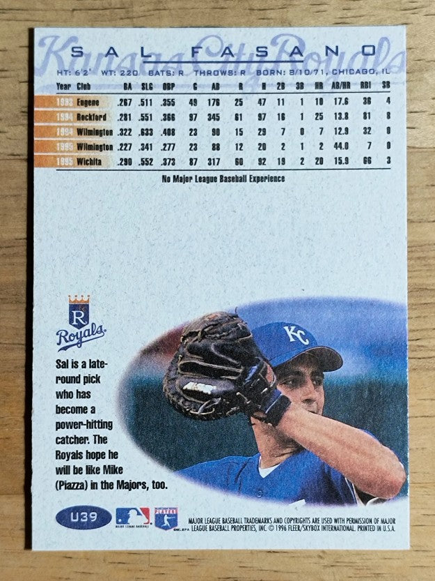 1996 Fleer Update #U39 Sal Fasano