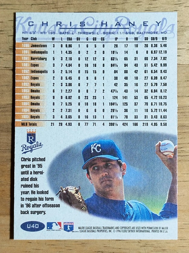 1996 Fleer Update #U40 Chris Haney