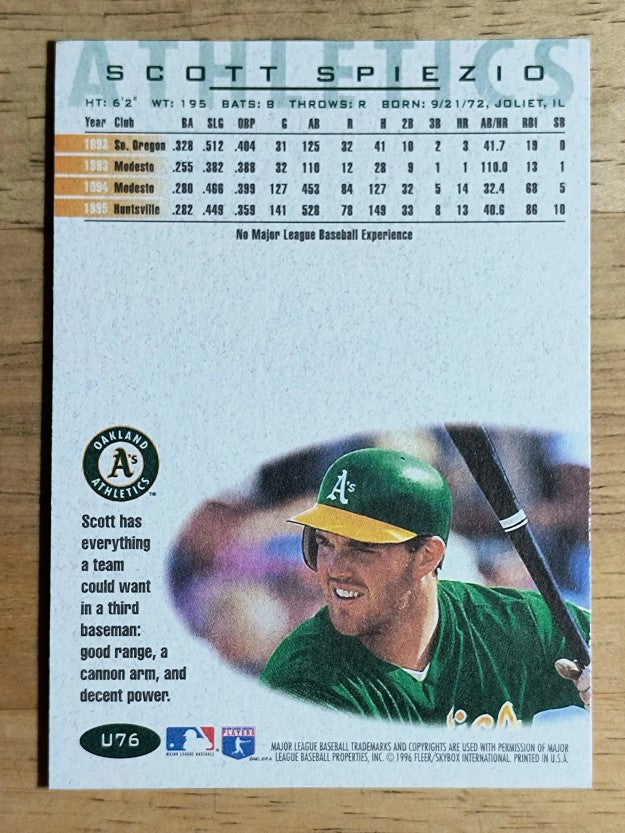 1996 Fleer Update #U76 Scott Spiezio