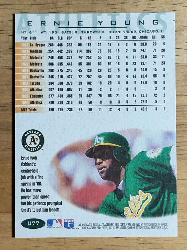 1996 Fleer Update #U77 Ernie Young