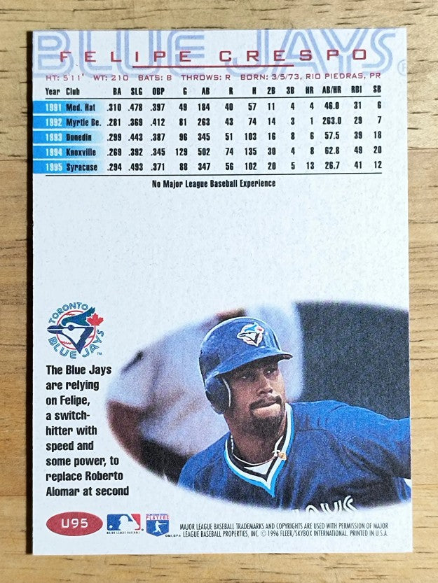 1996 Fleer Update #U95 Felipe Crespo