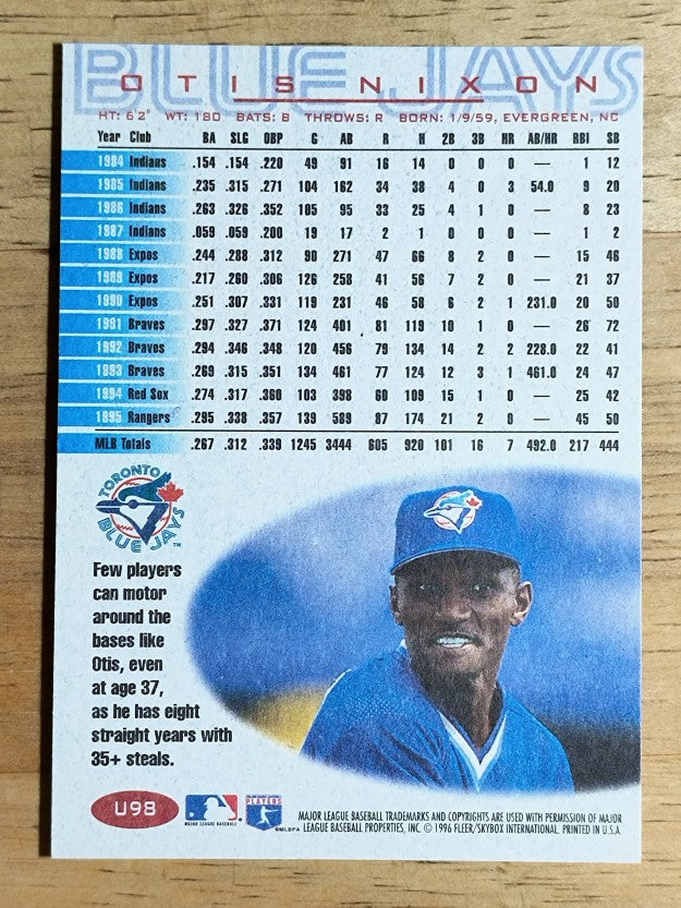 1996 Fleer Update #U98 Otis Nixon
