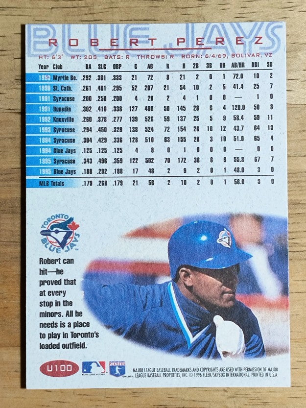 1996 Fleer Update #U100 Robert Perez