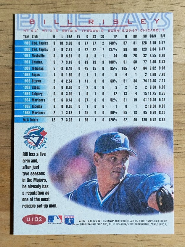 1996 Fleer Update #U102 Bill Risley