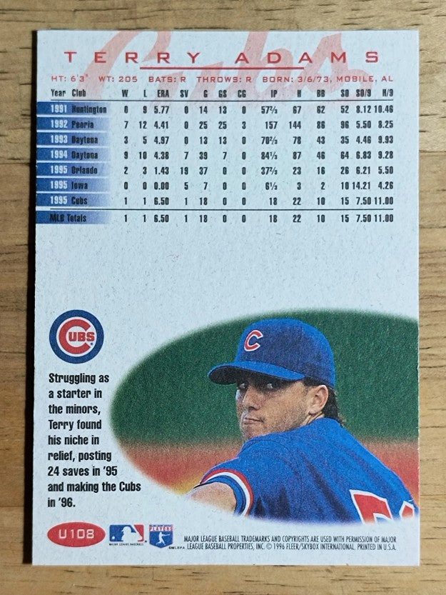 1996 Fleer Update #U108 Terry Adams