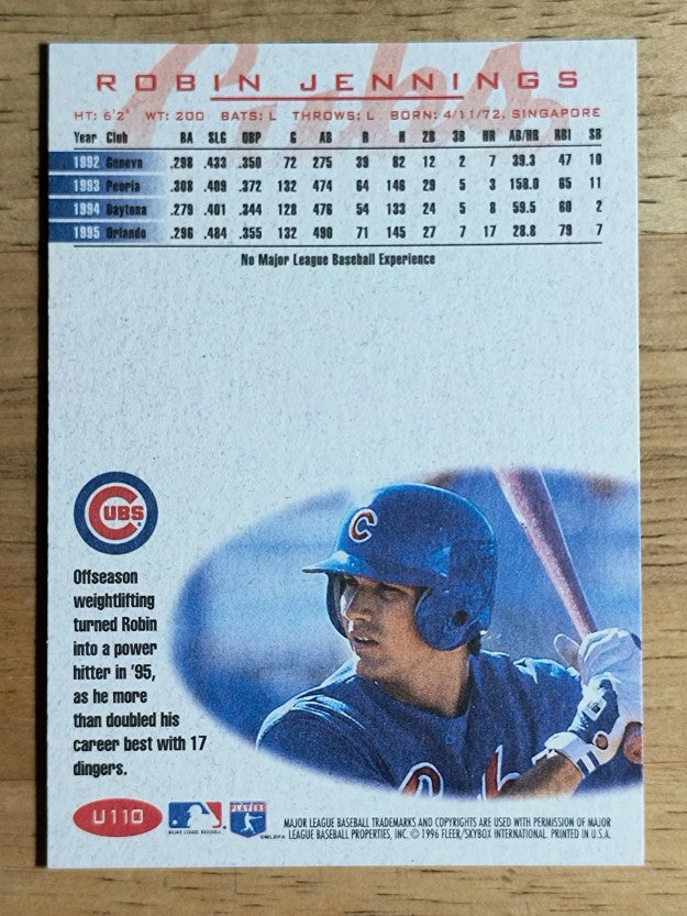 1996 Fleer Update #U110 Robin Jennings