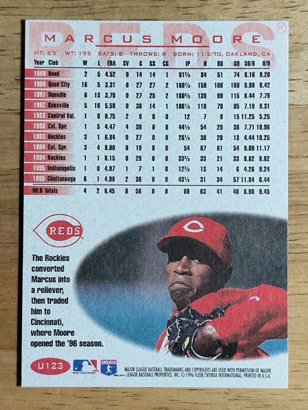 1996 Fleer Update #U123 Marcus Moore
