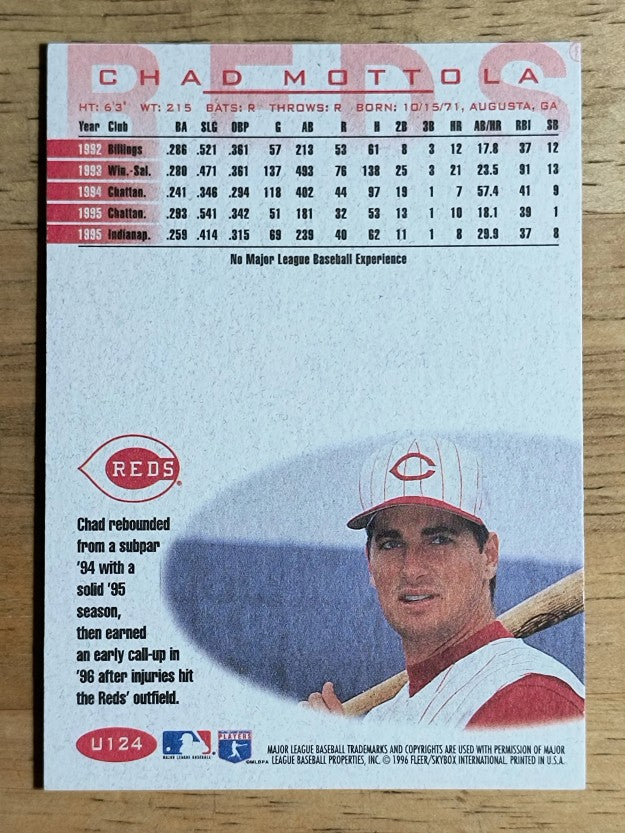1996 Fleer Update #U124 Chad Mottola