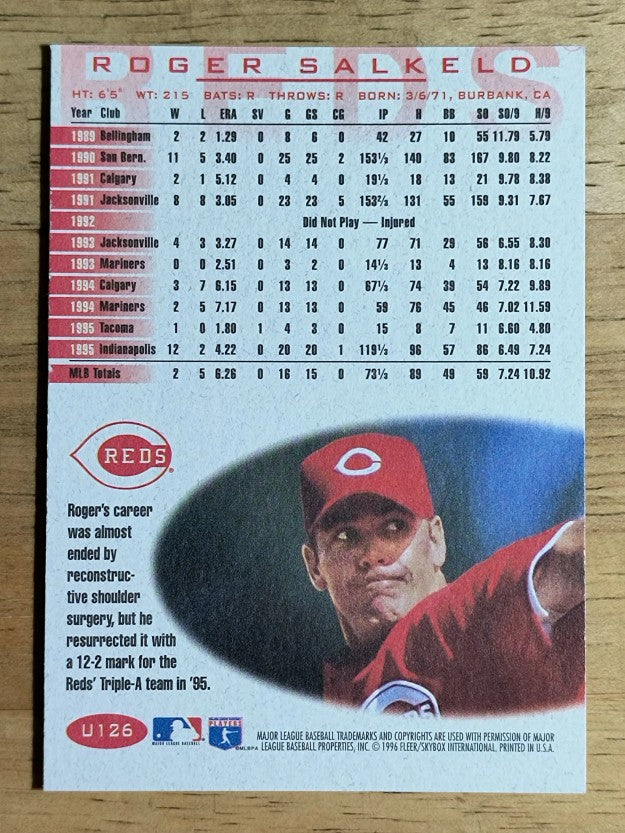 1996 Fleer Update #U126 Roger Salkeld