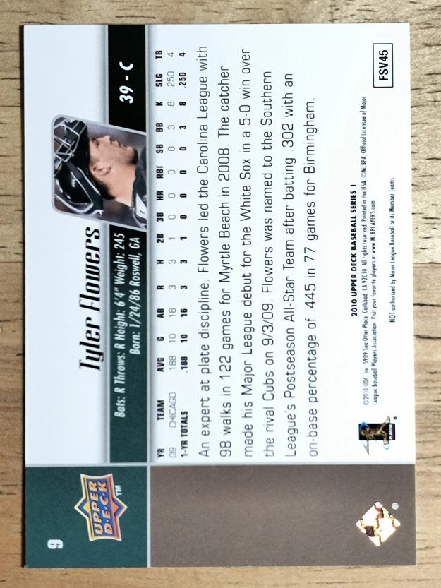 2010 Upper Deck #9 Tyler Flowers RC