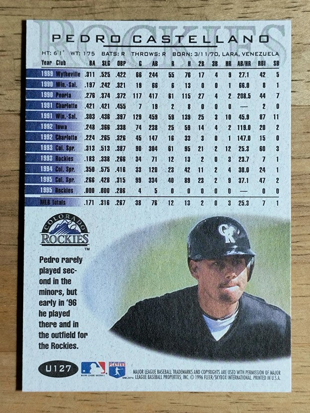 1996 Fleer Update #U127 Pedro Castellano