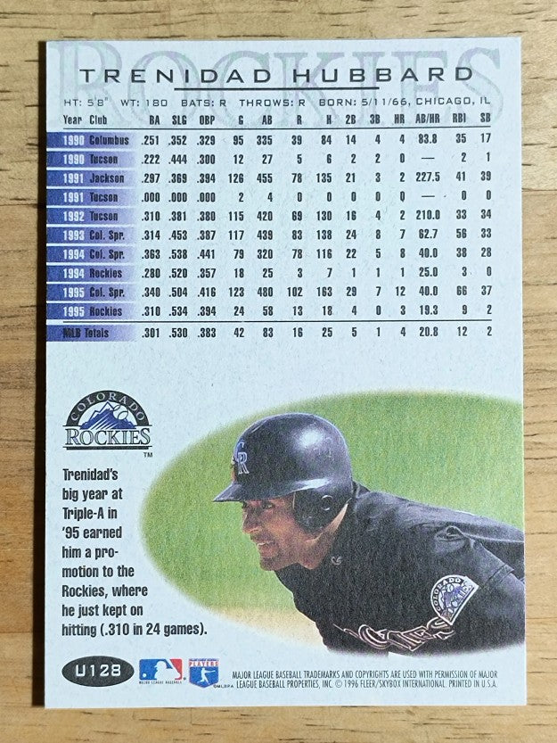 1996 Fleer Update #U128 Trenidad Hubbard
