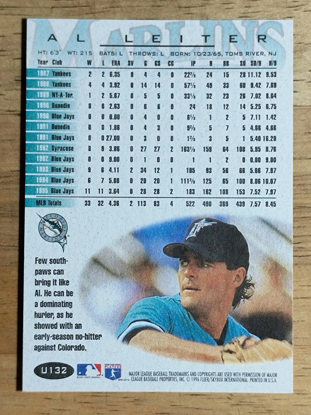 1996 Fleer Update #U132 Al Leiter