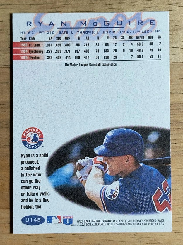 1996 Fleer Update #U148 Ryan McGuire