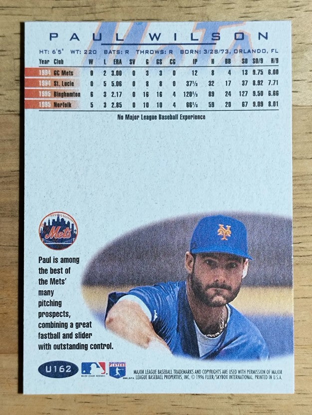 1996 Fleer Update #U162 Paul Wilson