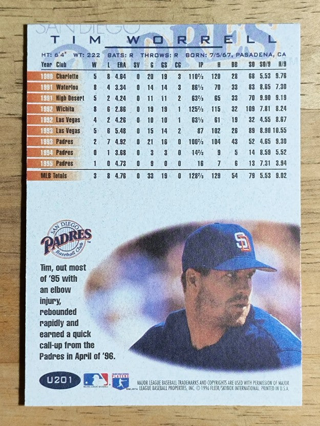 1996 Fleer Update #U201 Tim Worrell