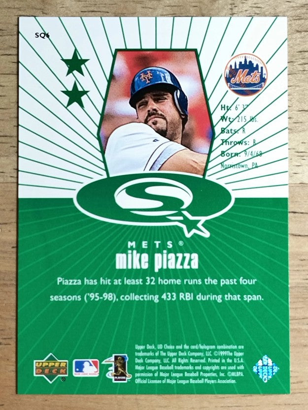 1999 UD Choice StarQuest Green #6 Mike Piazza