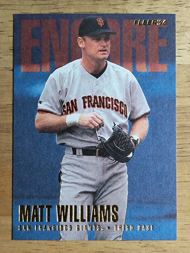 1996 Fleer Update #U245 Matt Williams ENC