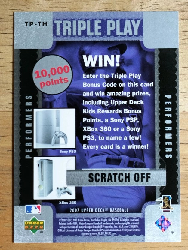 2007 Upper Deck Triple Play Performers #TPTH Todd Helton