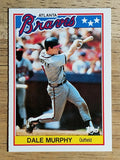 1988 Topps UK Minis #52 Dale Murphy
