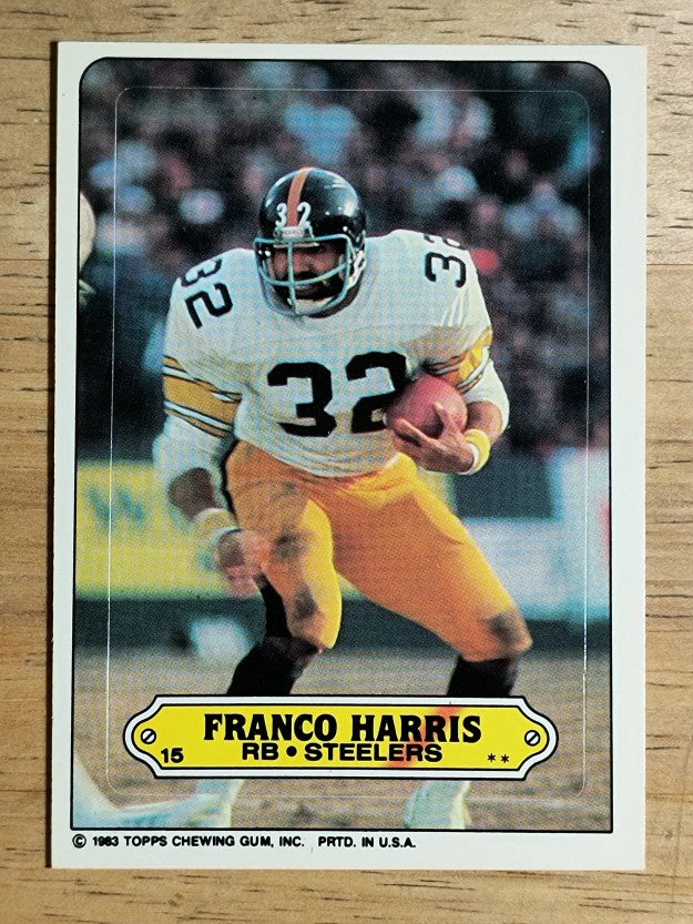 1983 Topps Sticker Inserts #15 Franco Harris