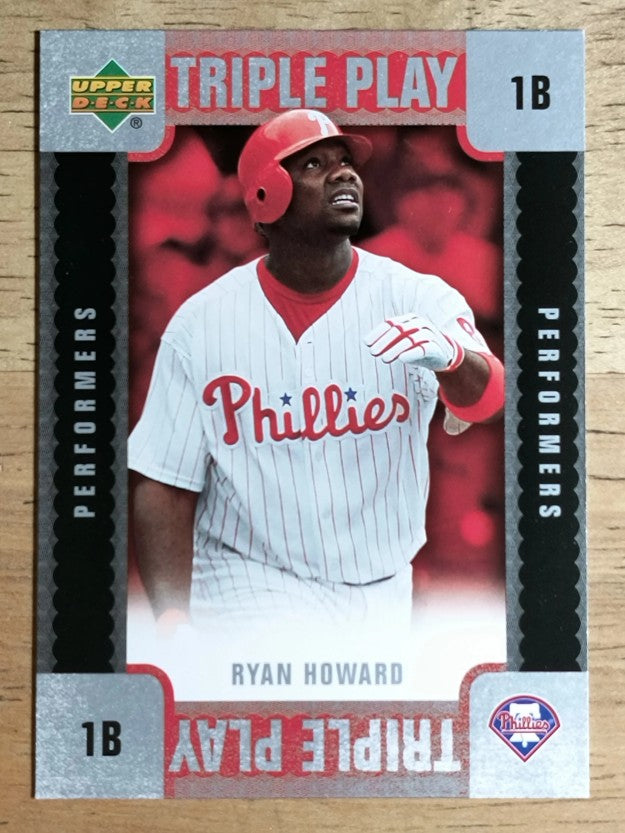 2007 Upper Deck Triple Play Performers #TPRH Ryan Howard