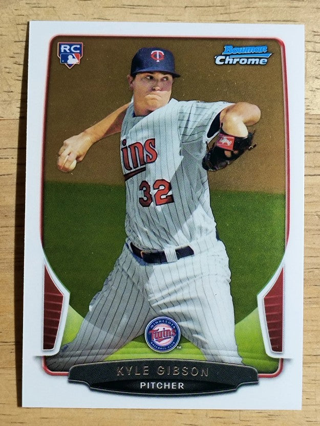2013 Bowman Chrome #28 Kyle Gibson RC