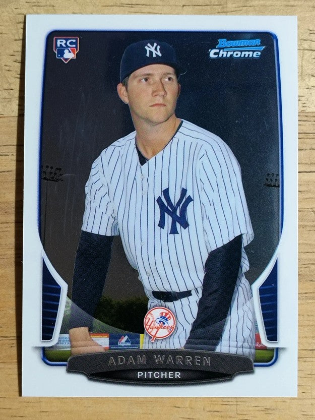 2013 Bowman Chrome #81 Adam Warren RC
