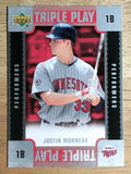 2007 Upper Deck Triple Play Performers #TPJM Justin Morneau