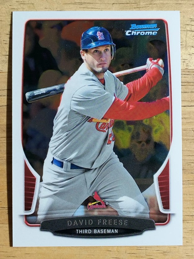 2013 Bowman Chrome #126 David Freese