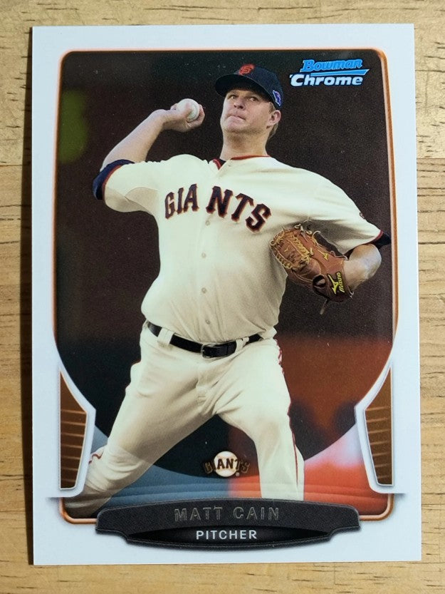 2013 Bowman Chrome #150 Matt Cain