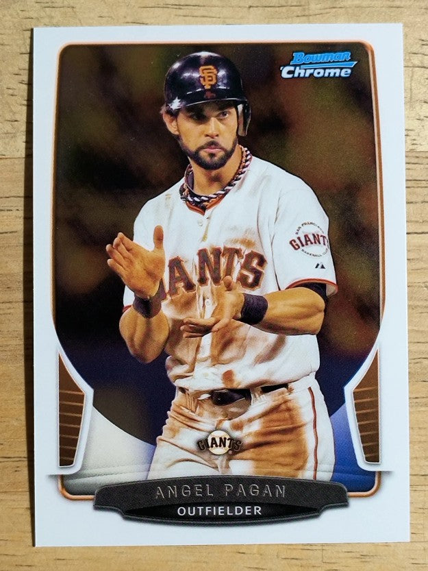 2013 Bowman Chrome #176 Angel Pagan