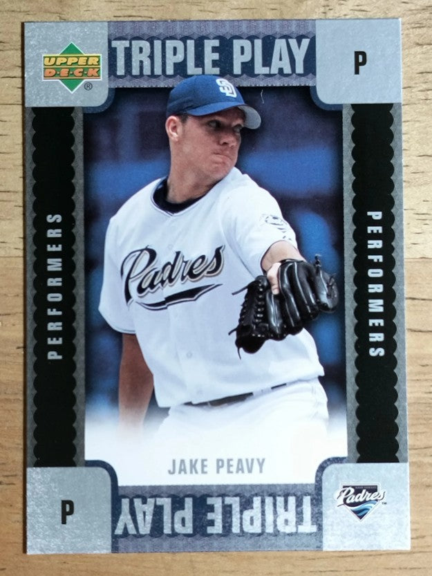 2007 Upper Deck Triple Play Performers #TPJP Jake Peavy