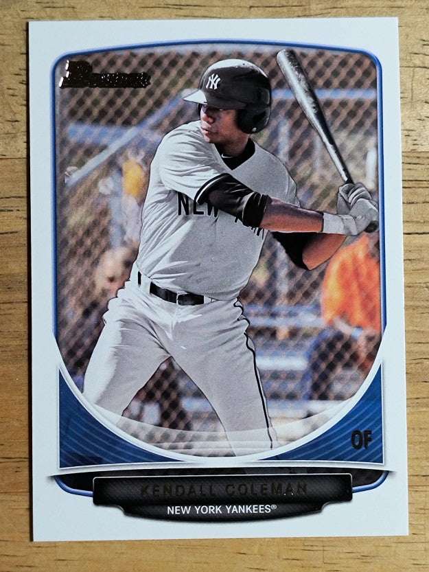 2013 Bowman Draft Draft Picks #BDPP78 Kendall Coleman