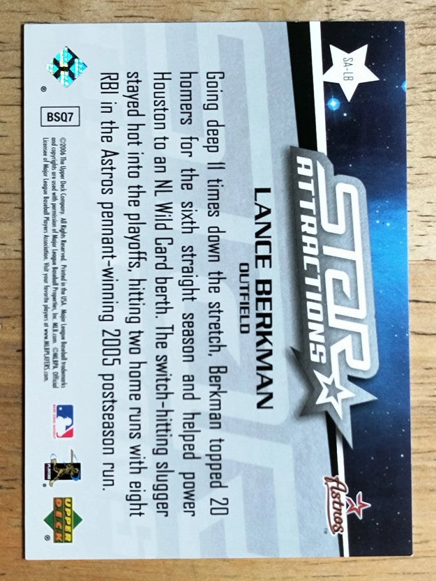 2006 Upper Deck Star Attractions #LB Lance Berkman