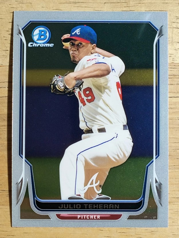 2014 Bowman Chrome #106 Julio Teheran